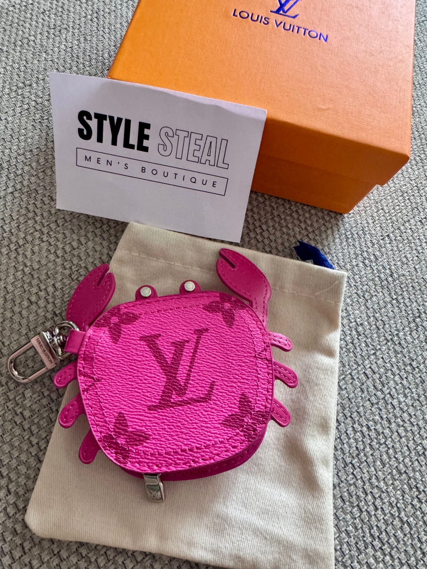 Monogram Crab Charm