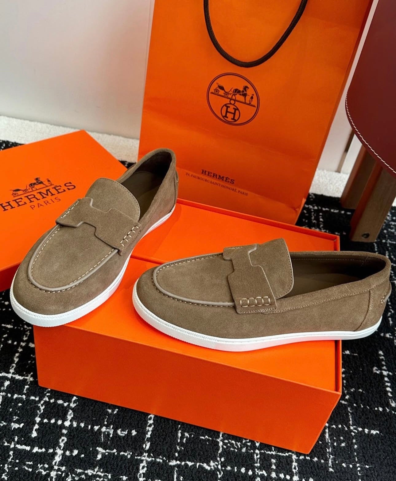 Suede Loafers