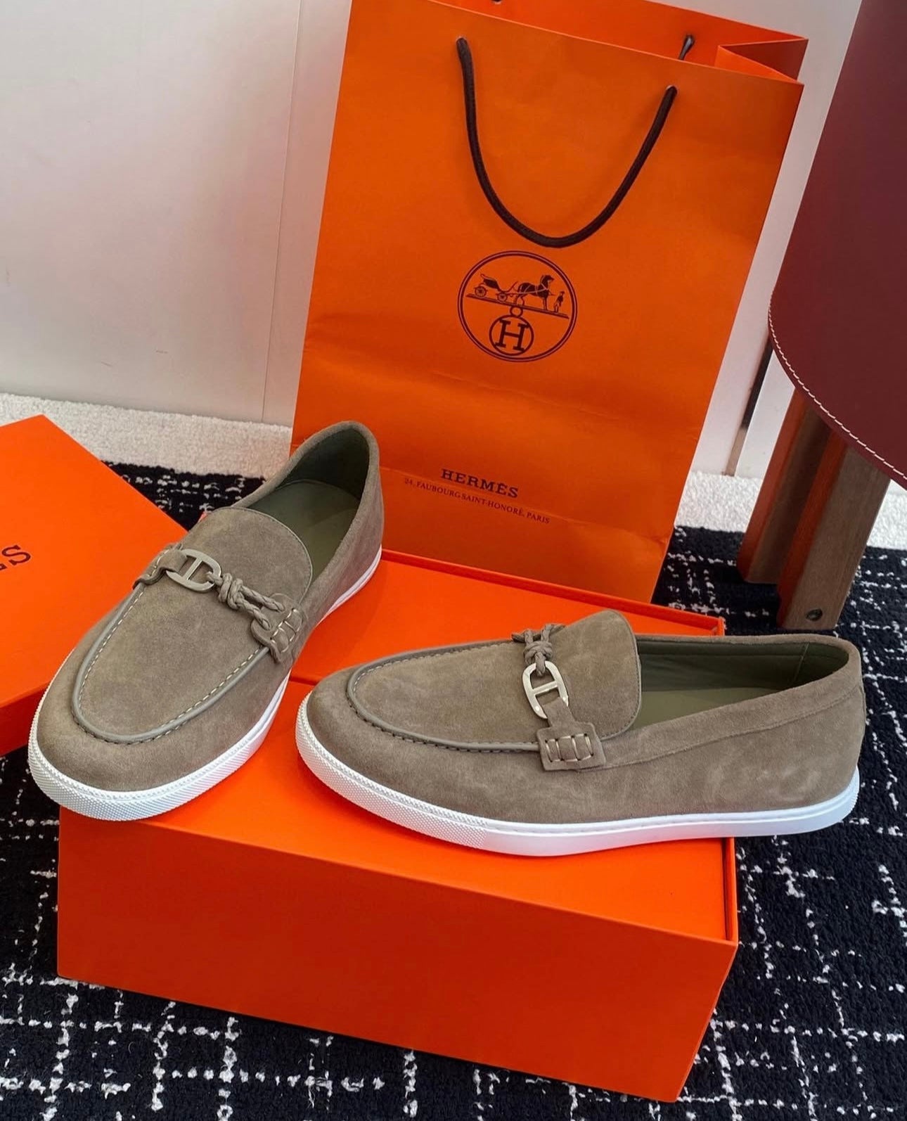 Suede Loafers