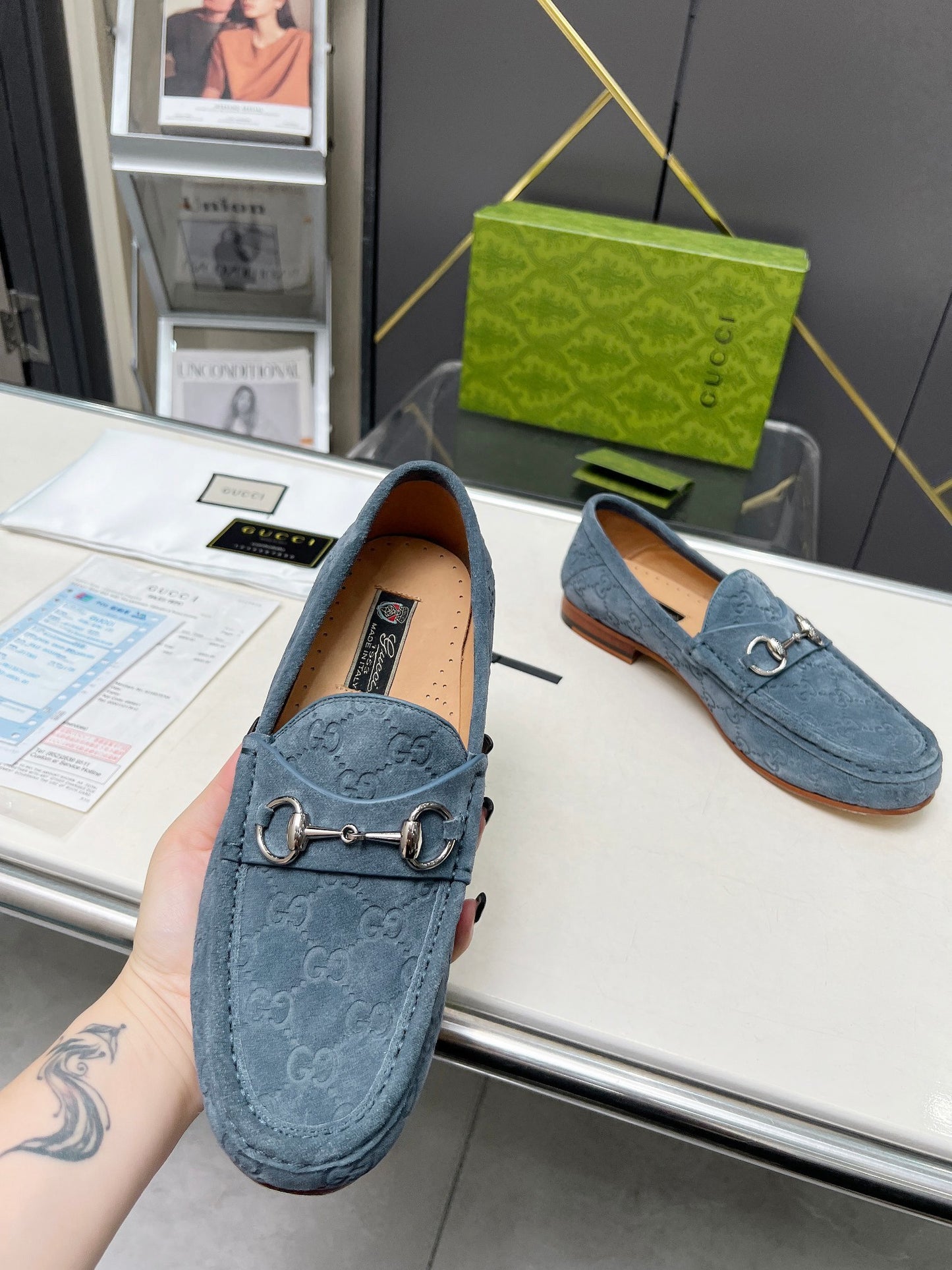 Suede Loafers