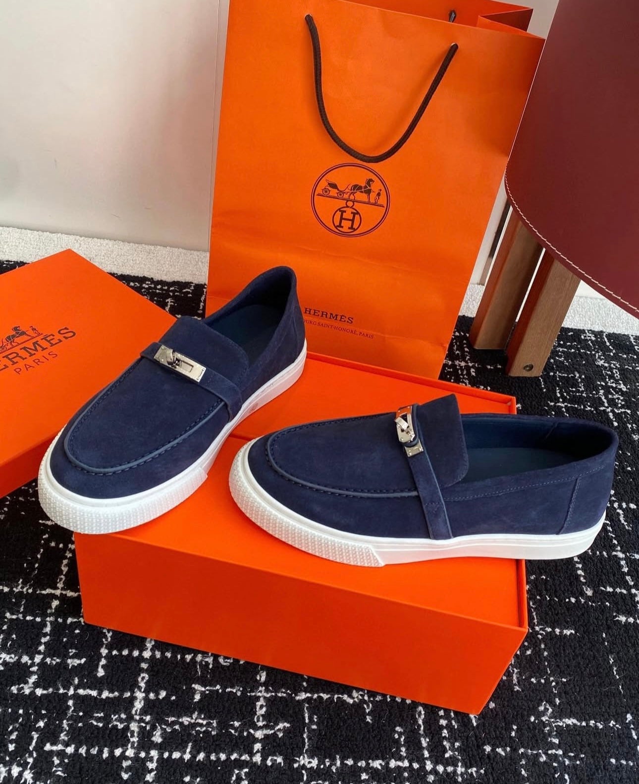 Suede Loafers