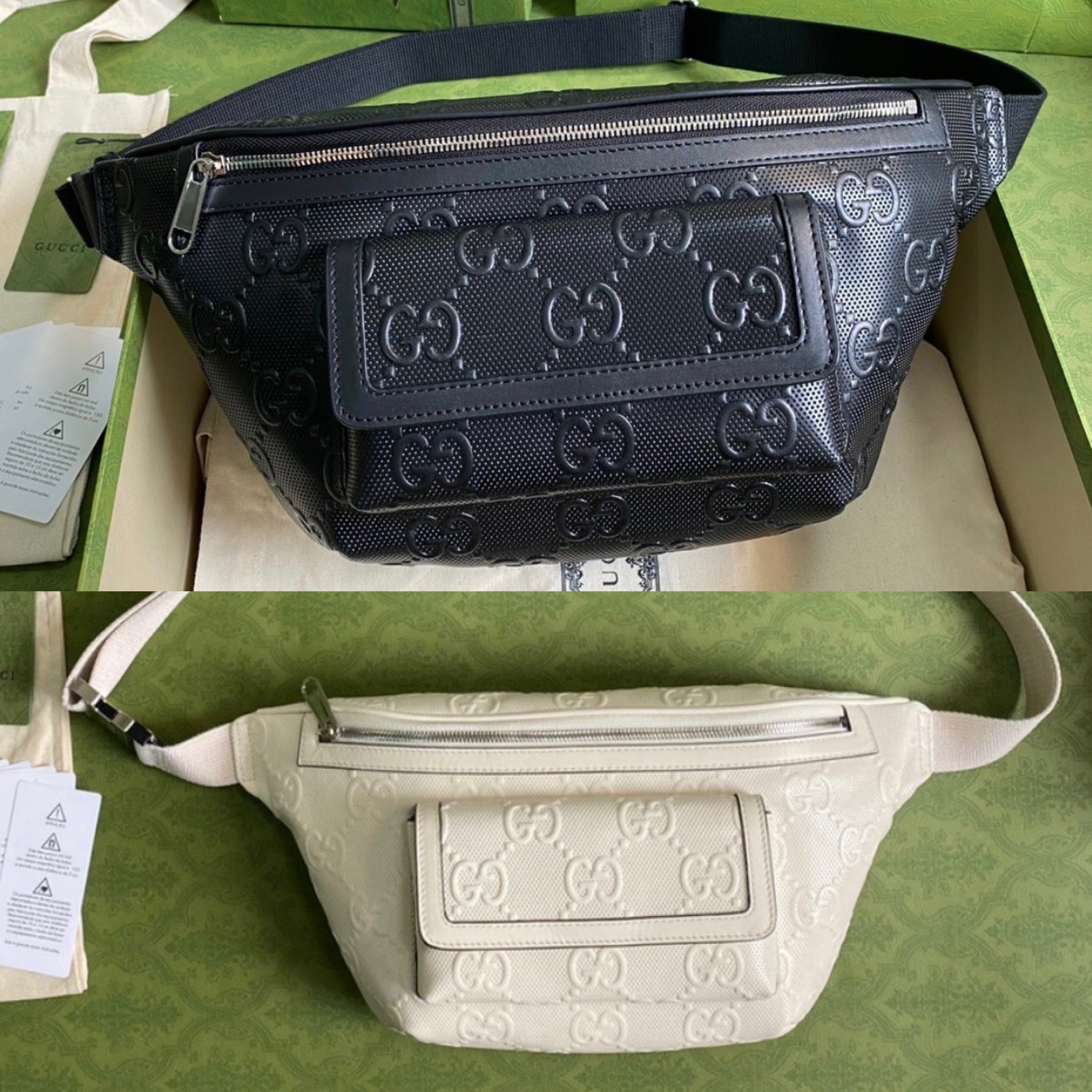 Gucci GG Embossed leather belt bag - ShopStyle