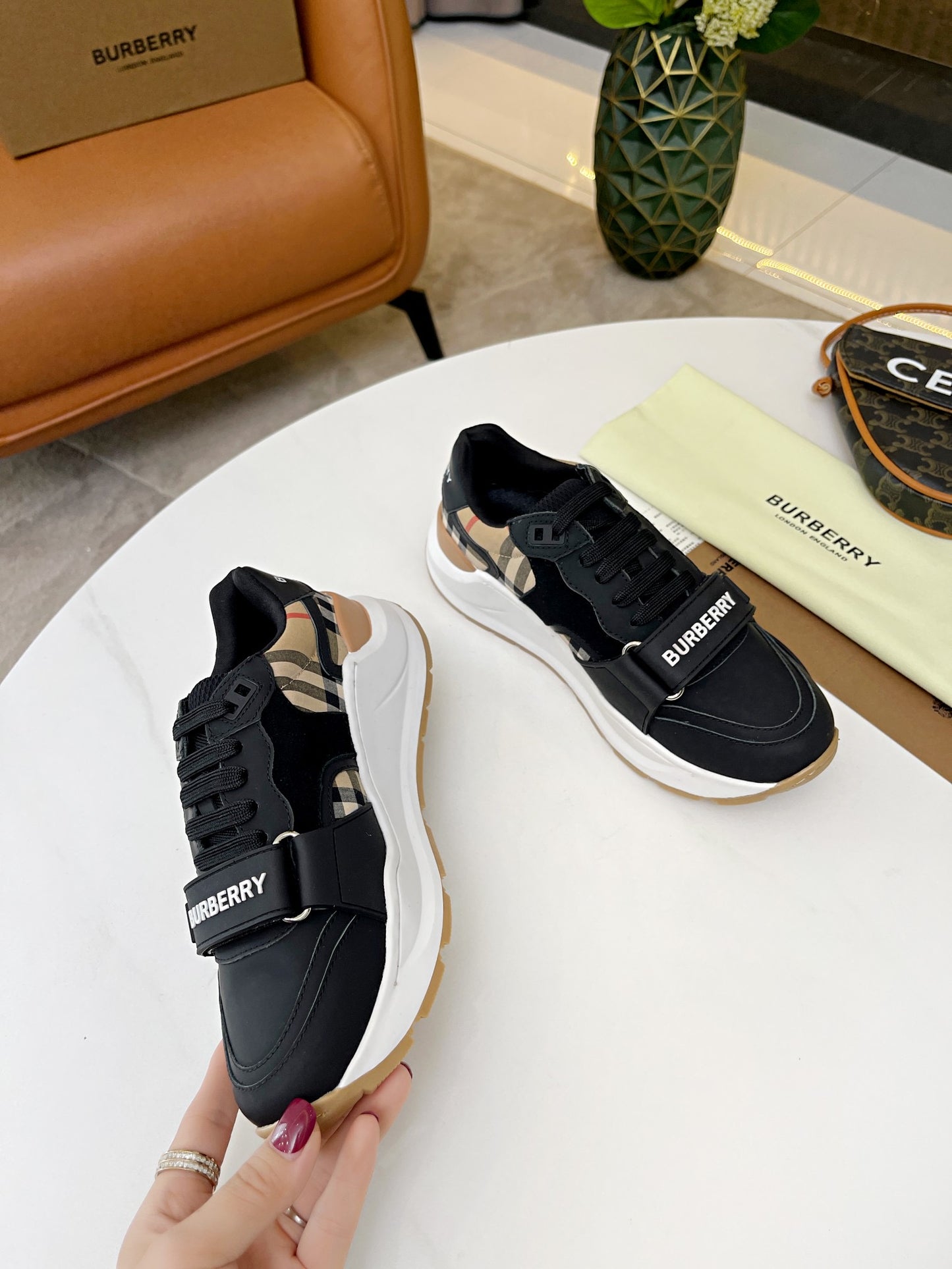 Vintage Check Trainers