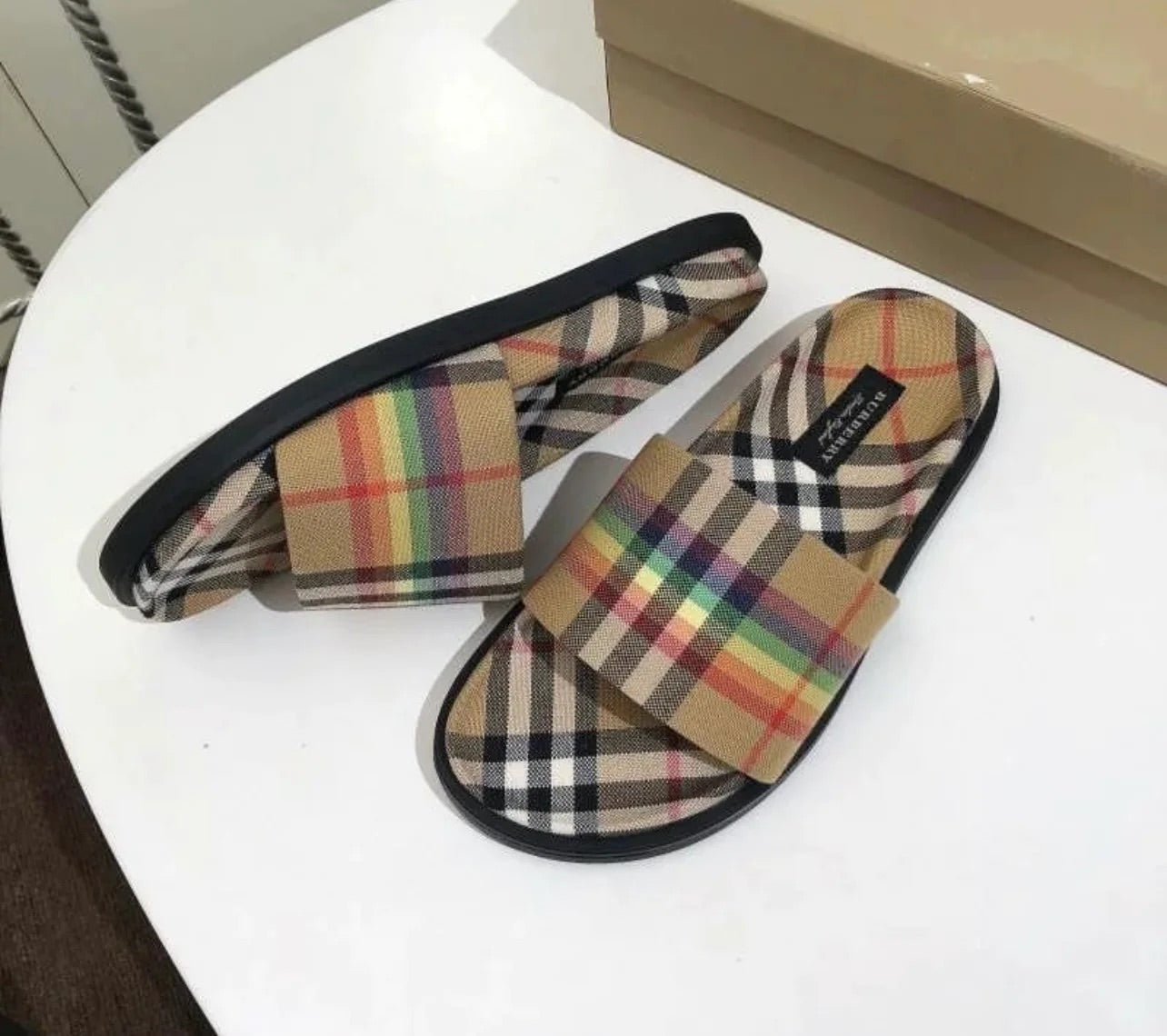 Rainbow Check Slides