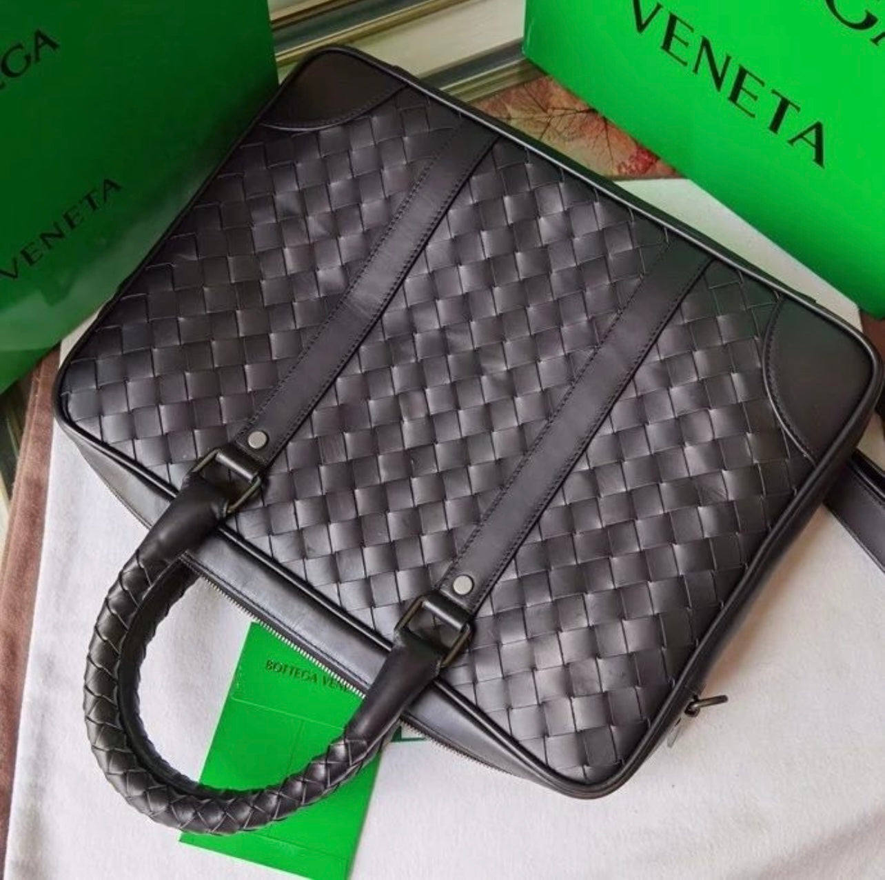 Intrecciato Briefcase