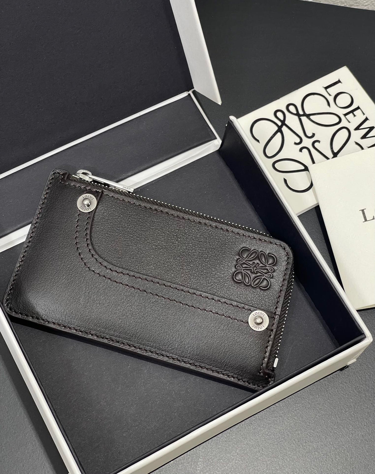 Leather Zipped Card Case