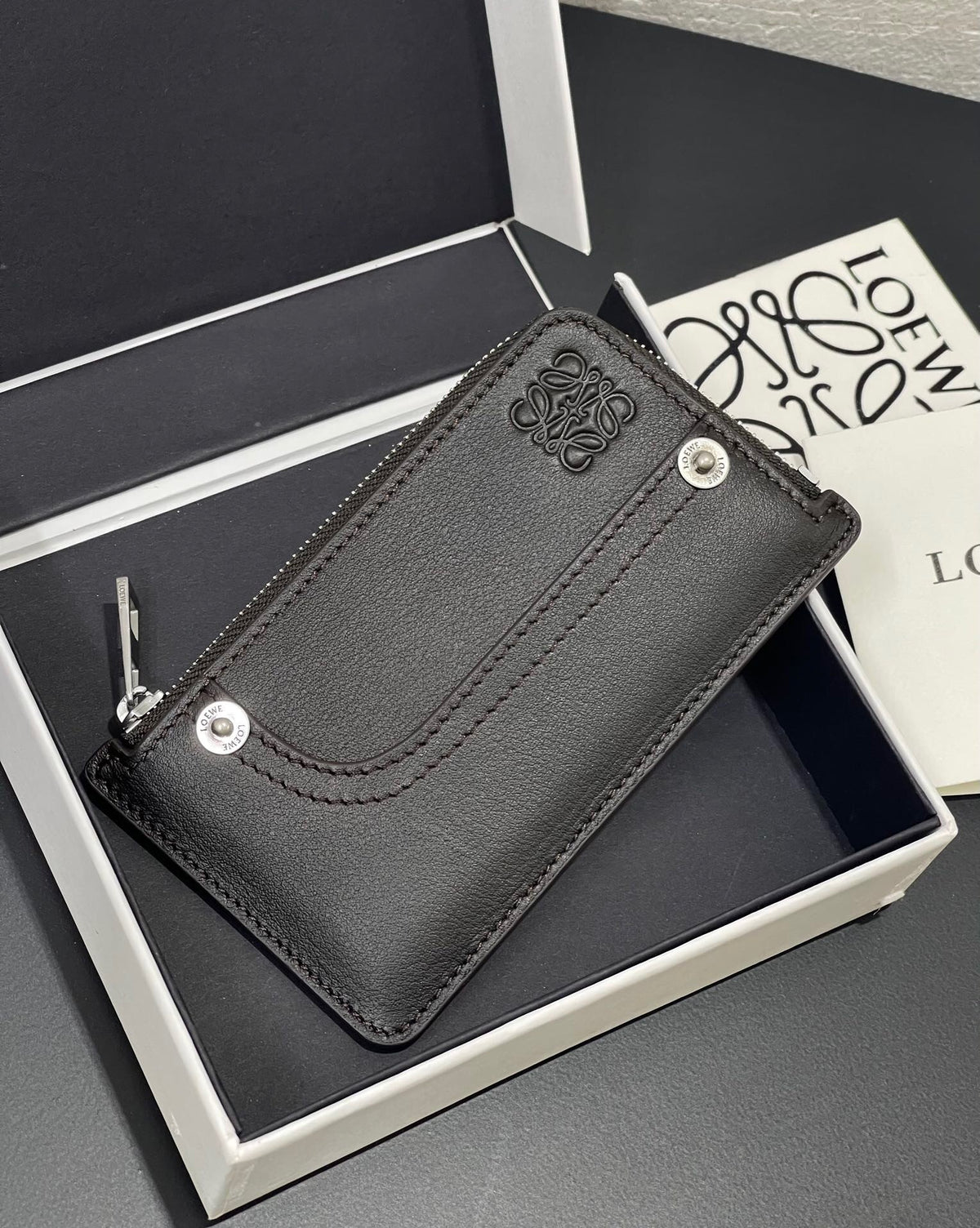 Leather Zipped Card Case