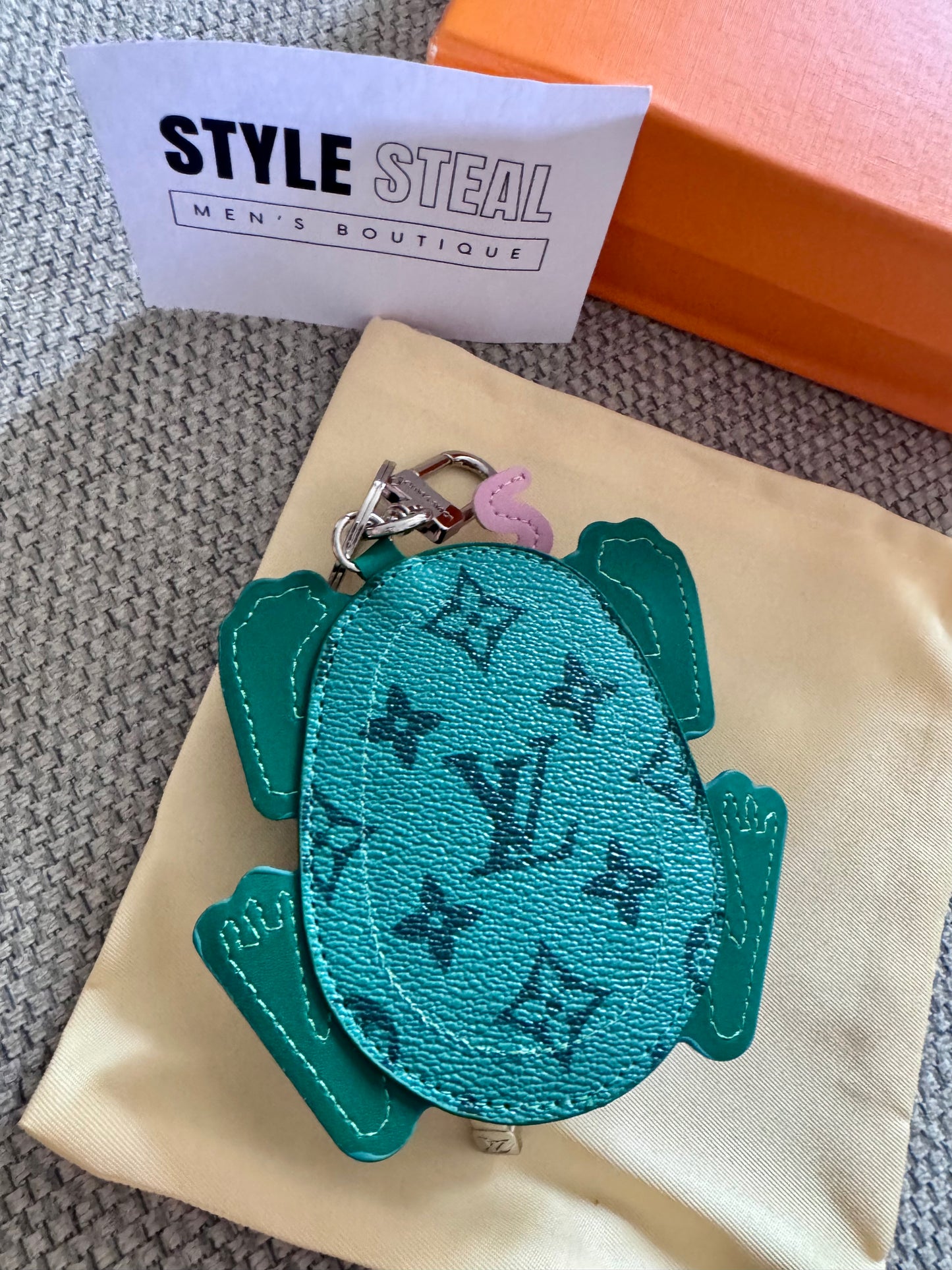 Monogram Frog Charm