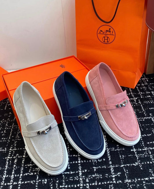 Suede Loafers