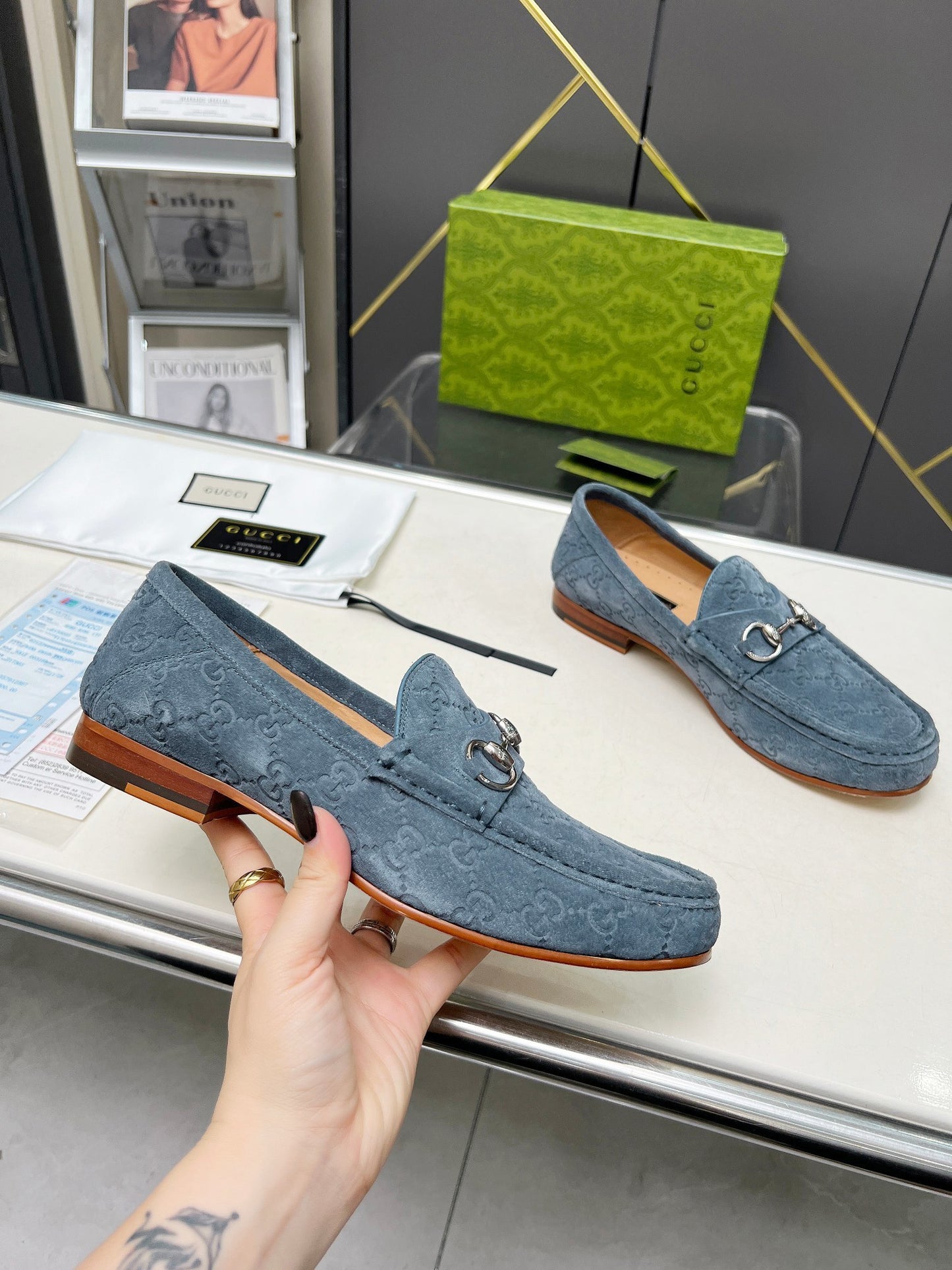 Suede Loafers