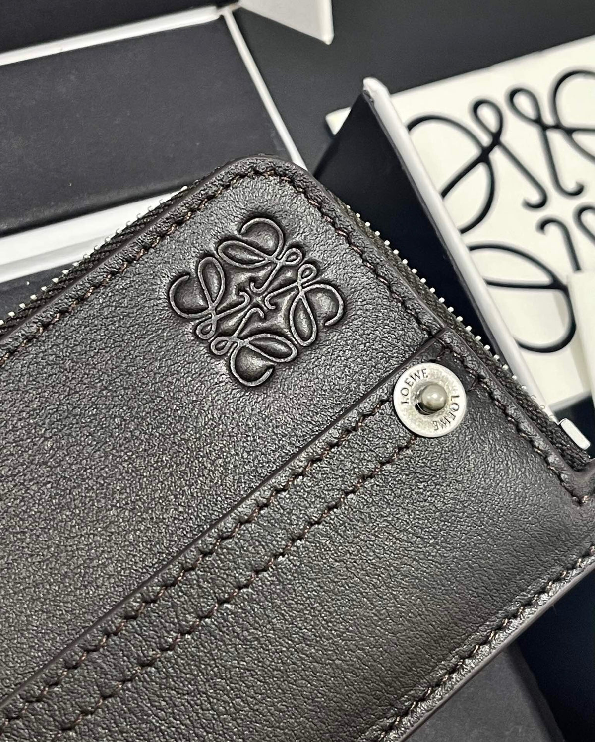 Leather Zipped Card Case