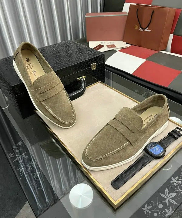 Suede Loafers