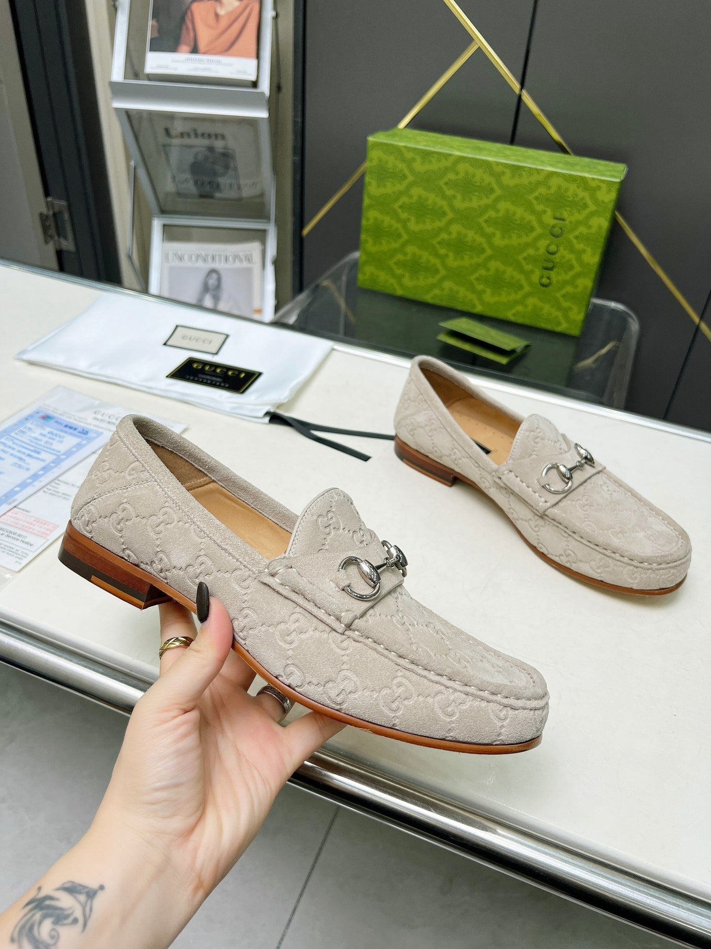 Suede Loafers