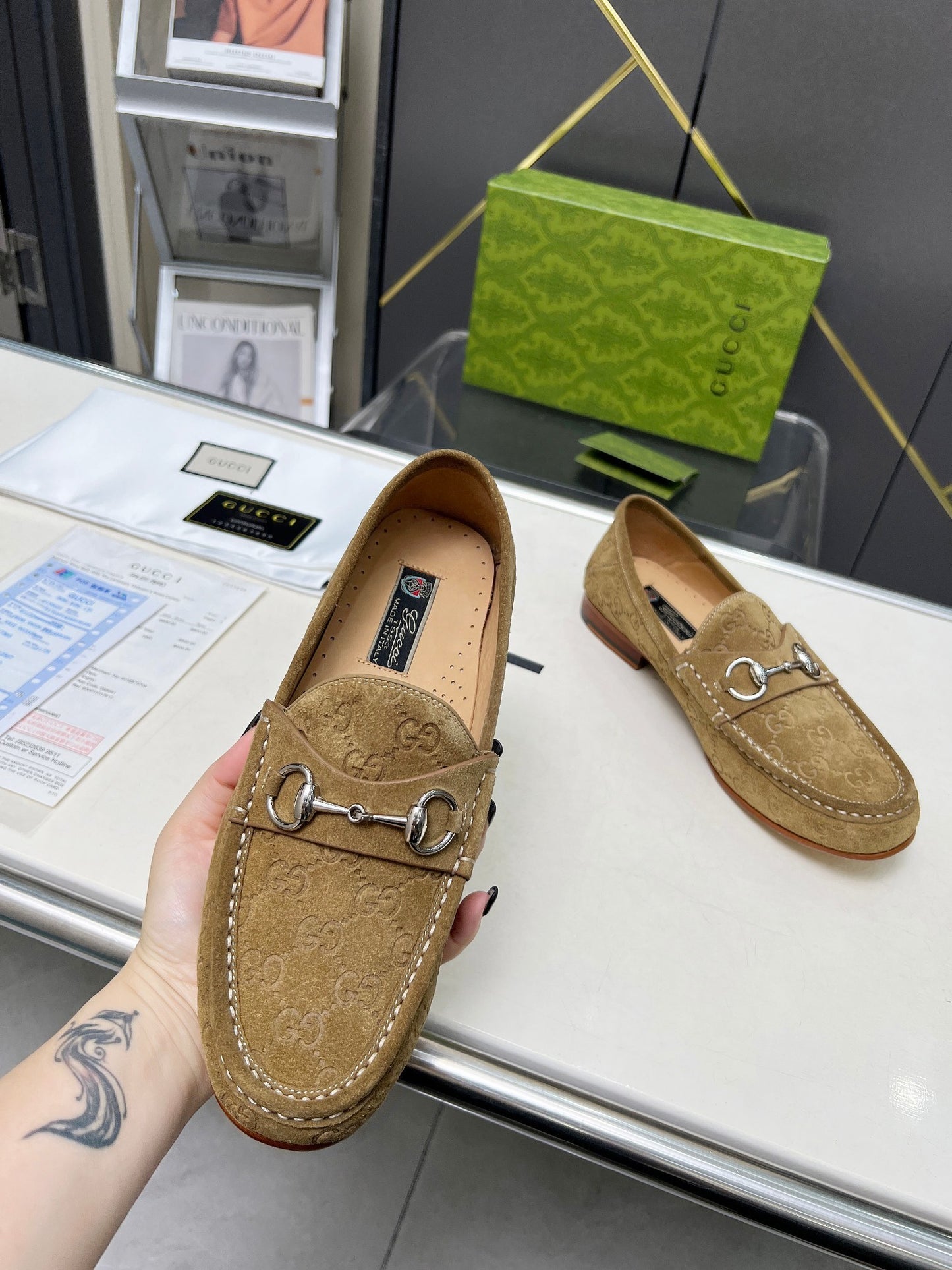 Suede Loafers