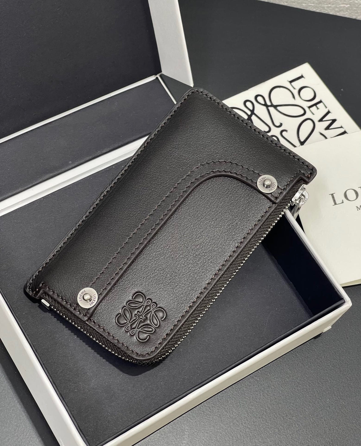 Leather Zipped Card Case