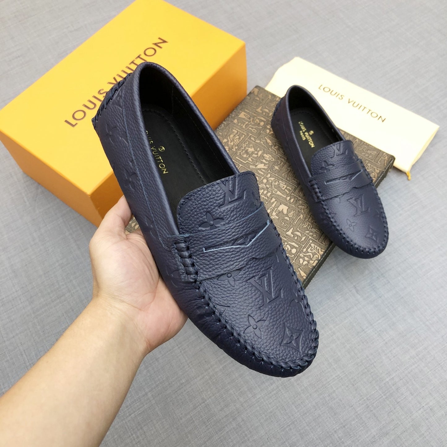 Embossed Loafers