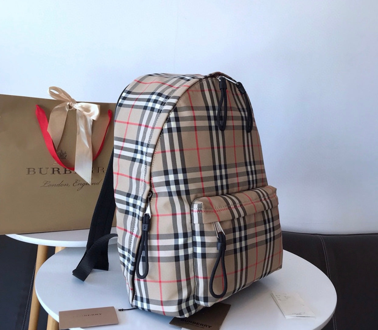 Vintage Check Backpack