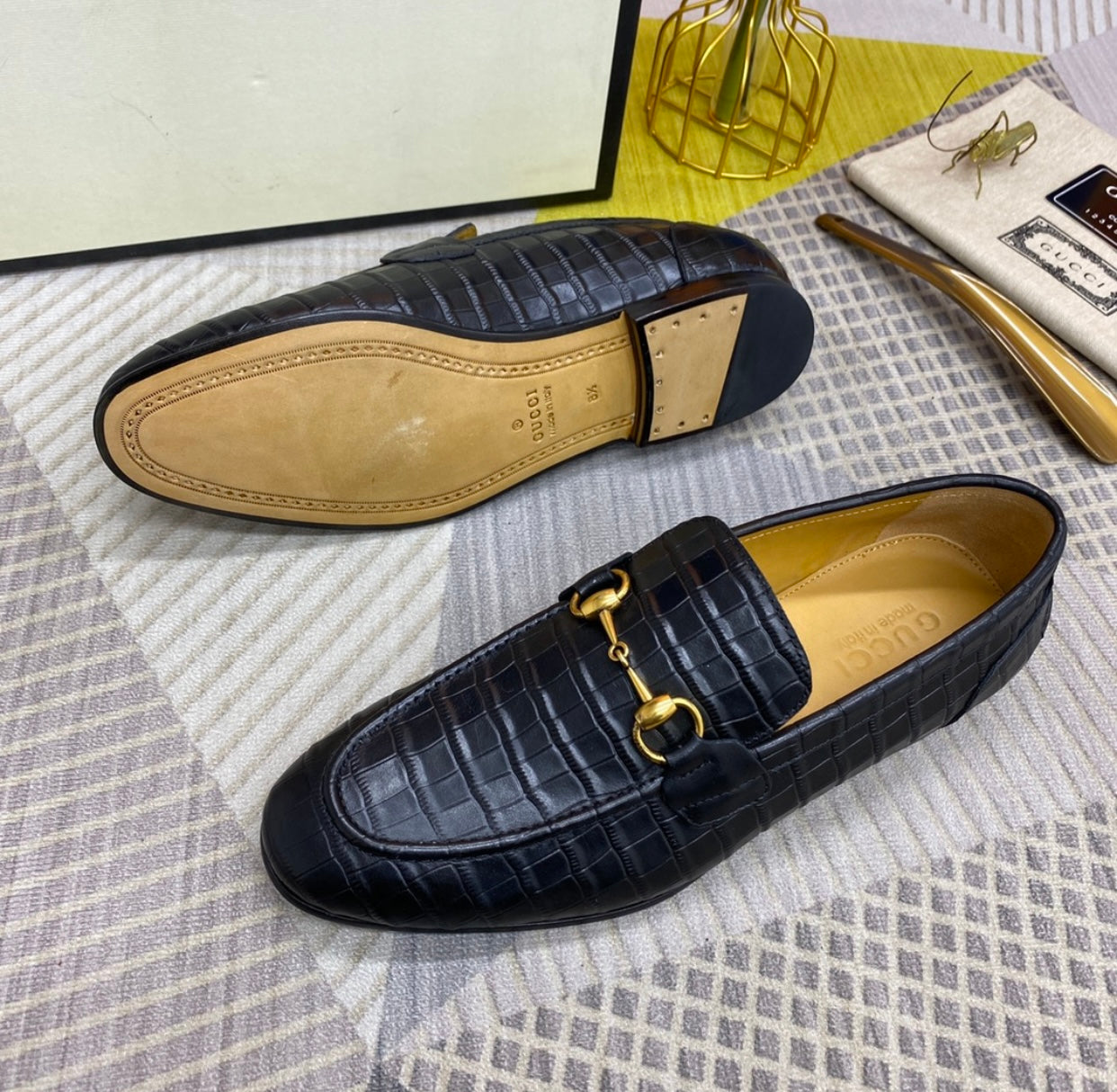 GG Embossed Loafers