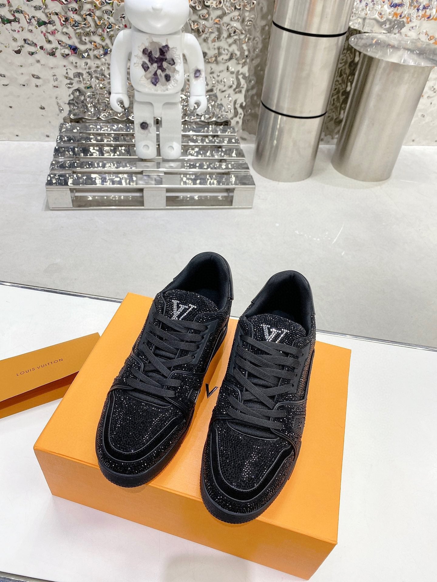 LV Strass Trainers