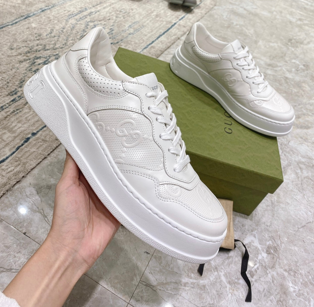 GG Embossed Trainers