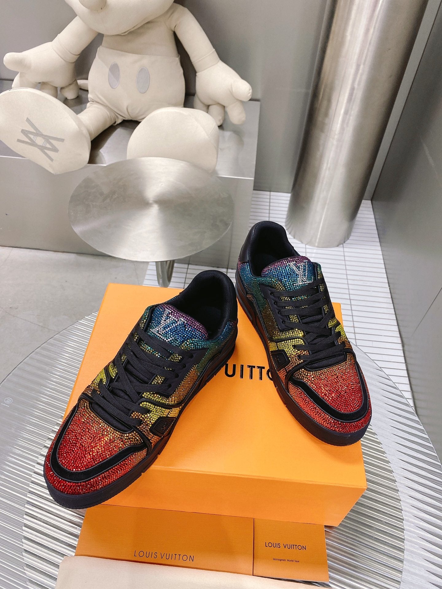 LV Strass Trainers