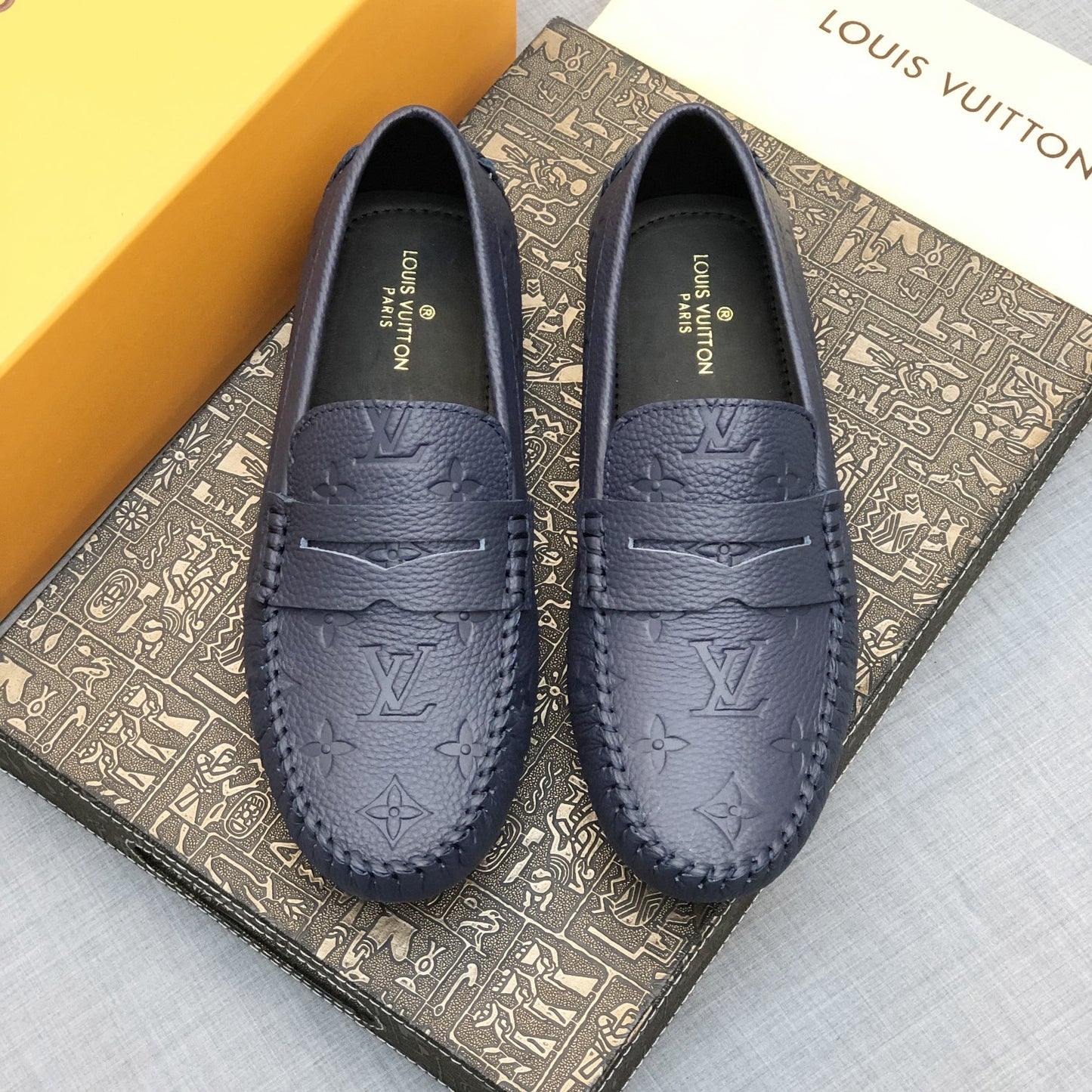 Embossed Loafers