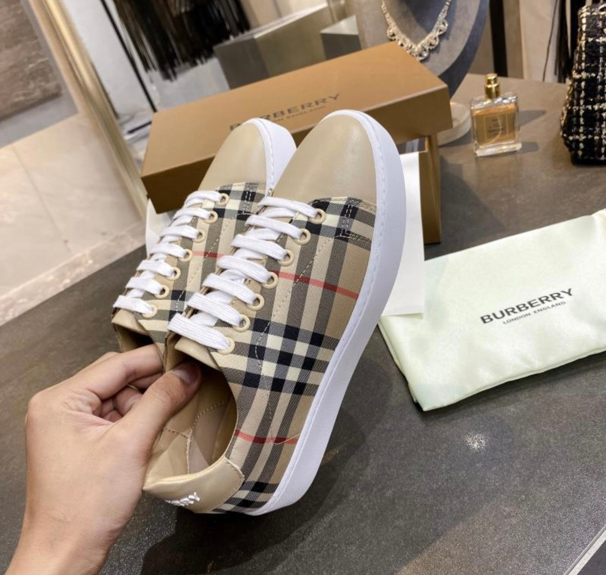 Vintage Check Trainers