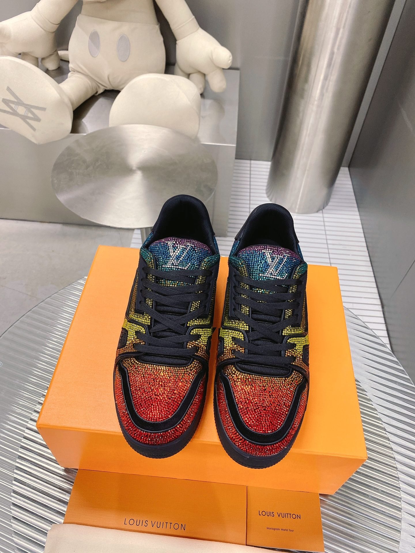 LV Strass Trainers