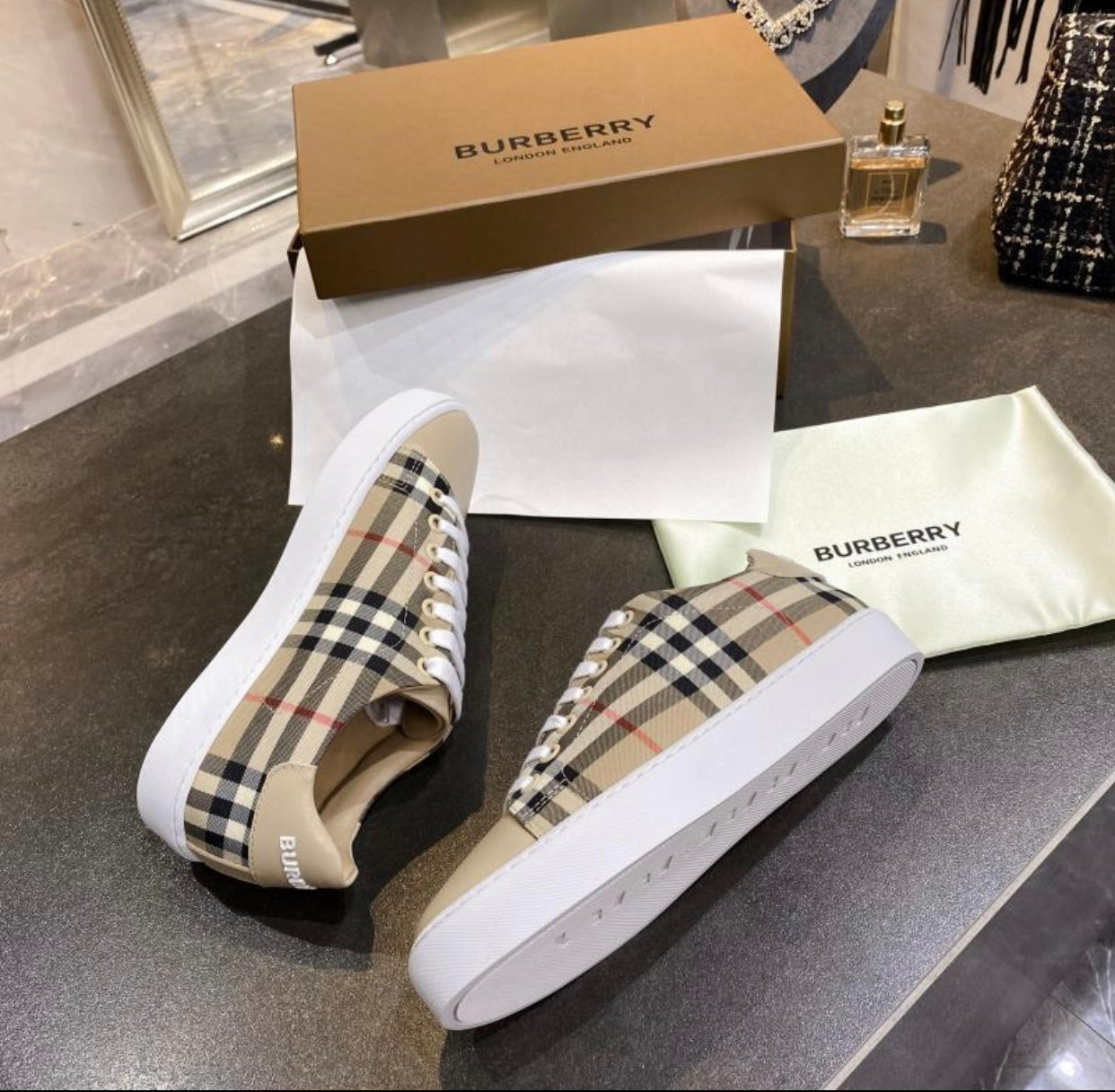 Vintage Check Trainers