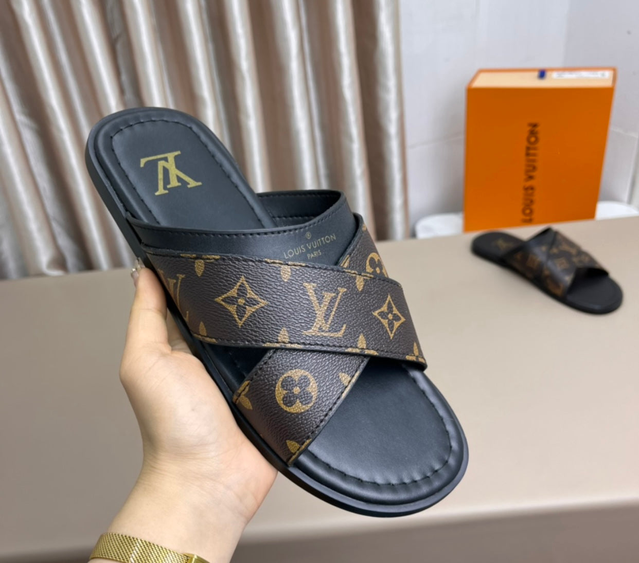 Monogram Sandals