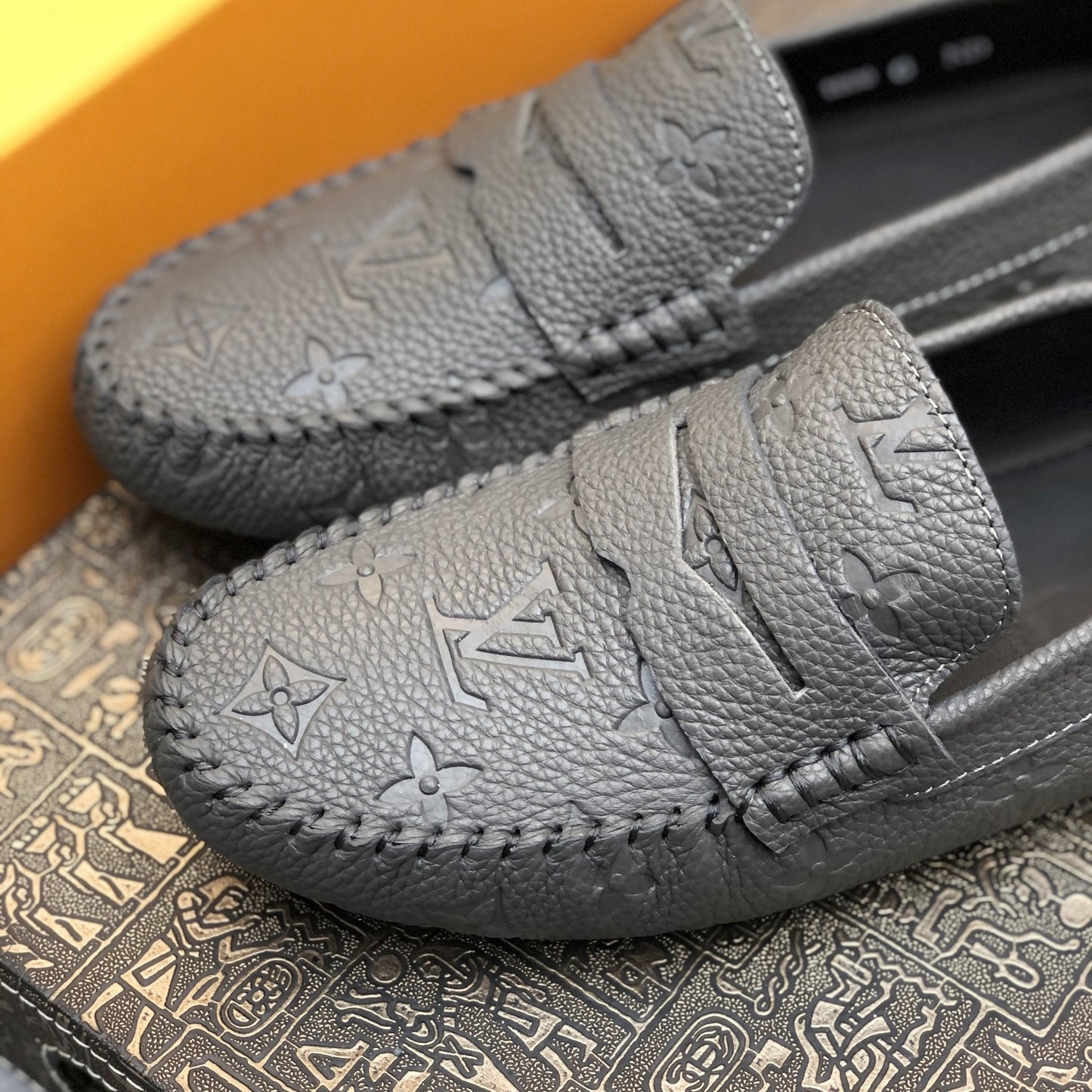 Embossed Loafers