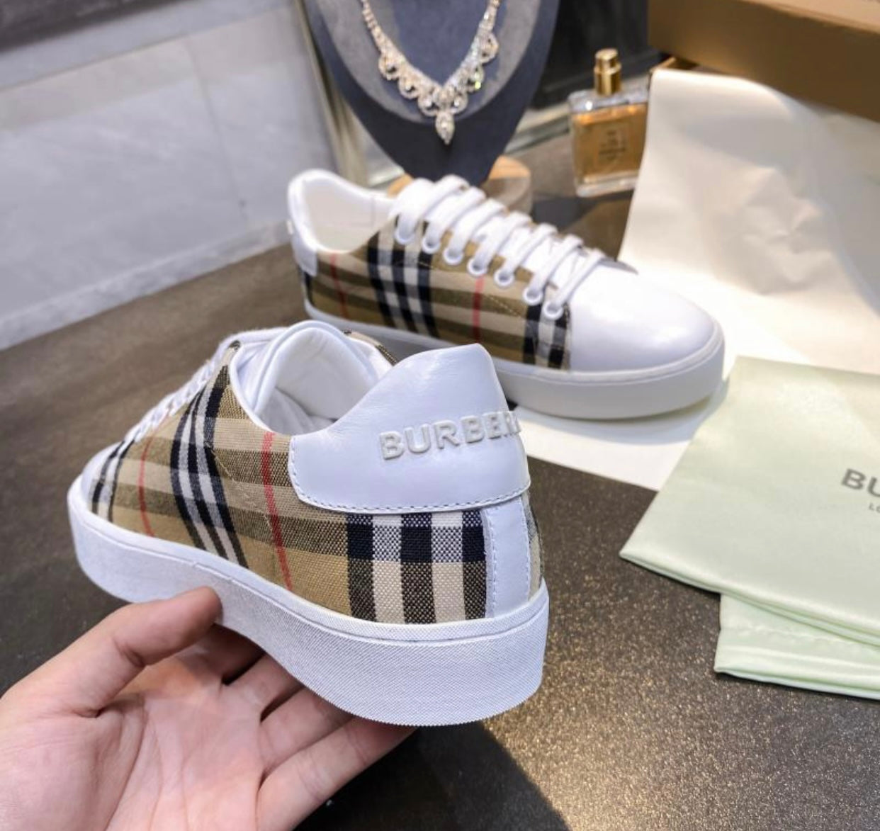 Vintage Check Trainers