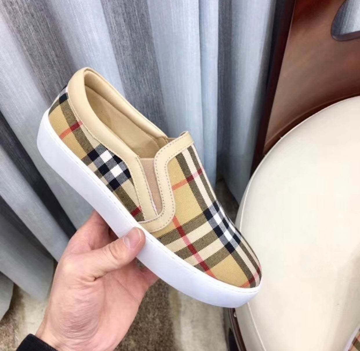 Vintage Check Trainers