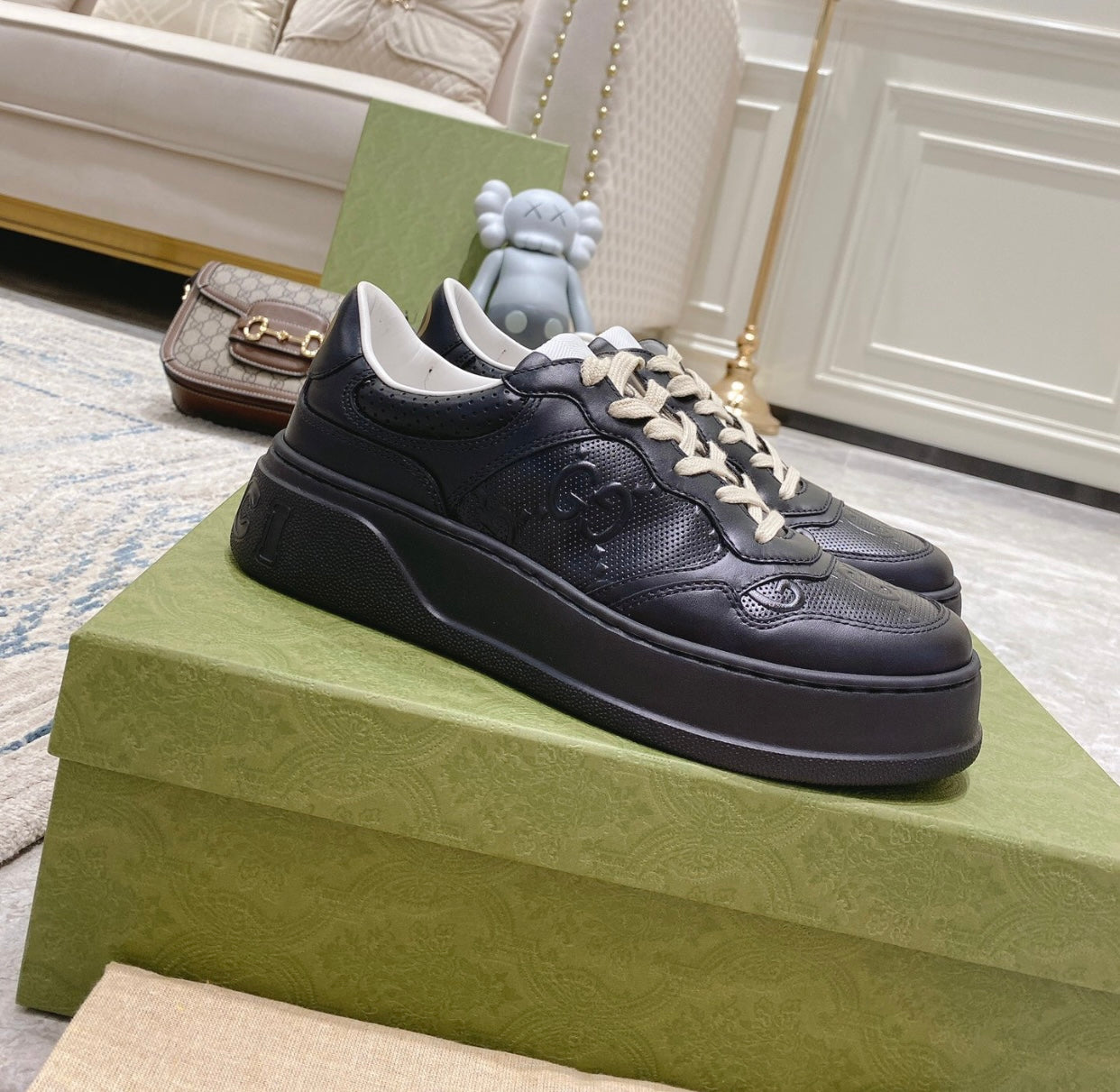 GG Embossed Trainers