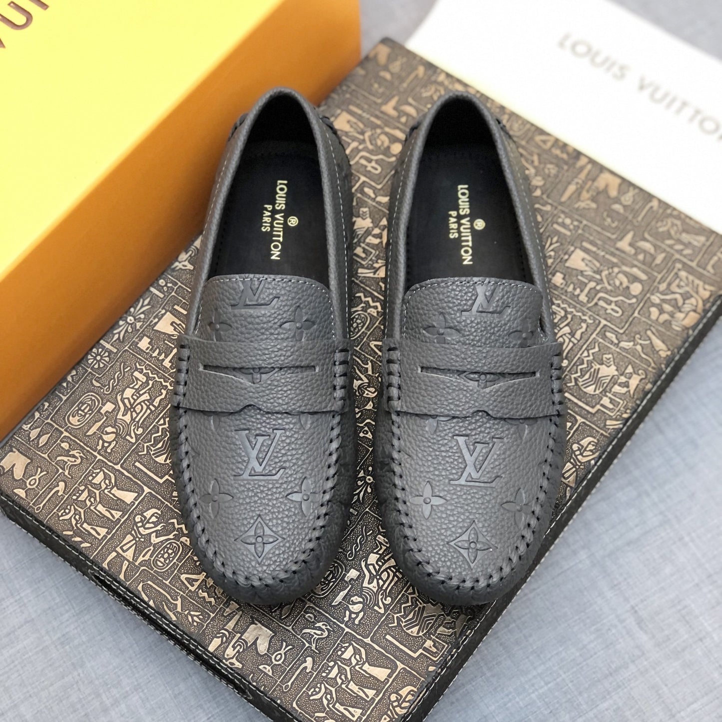 Embossed Loafers