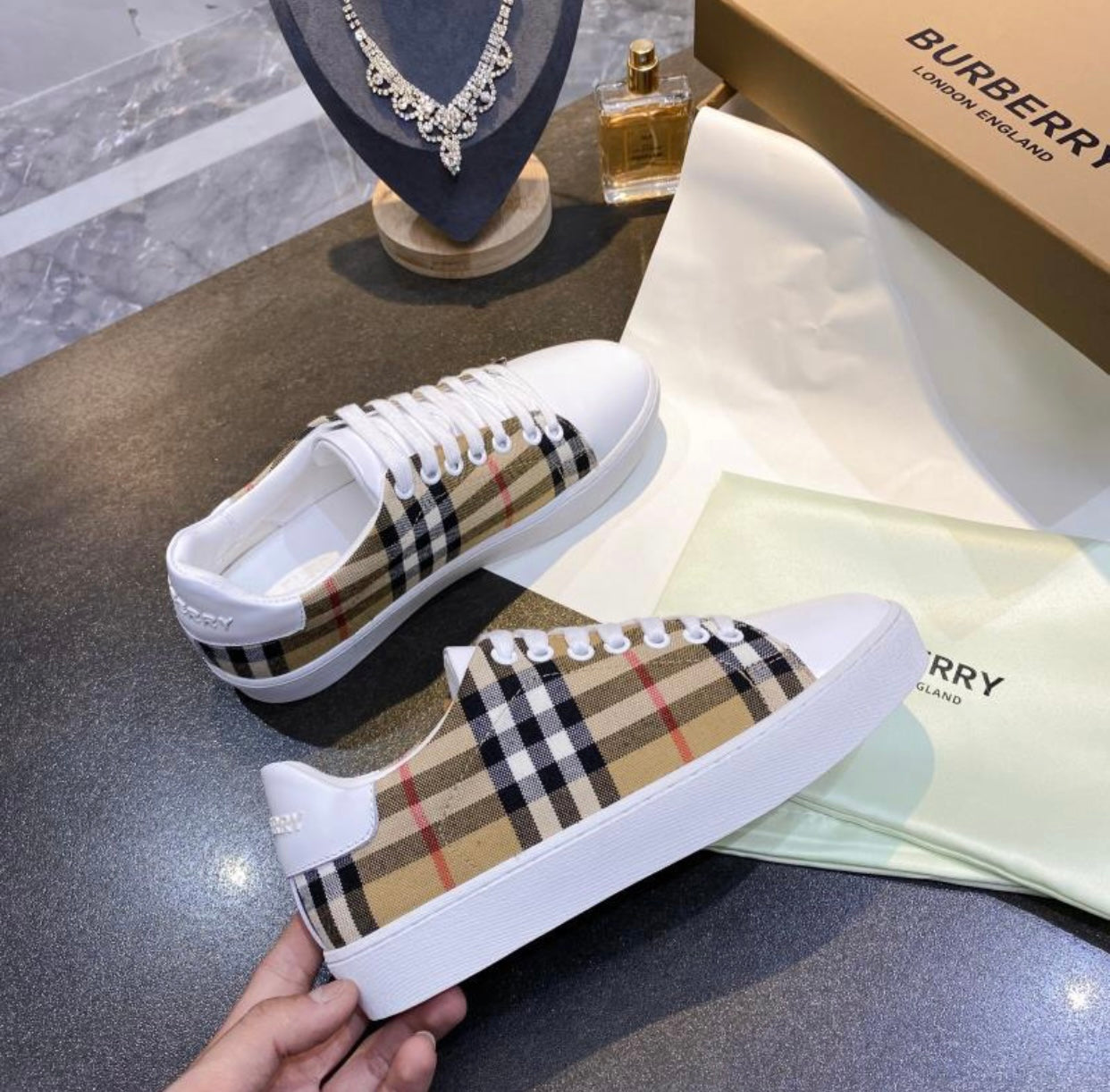 Vintage Check Trainers