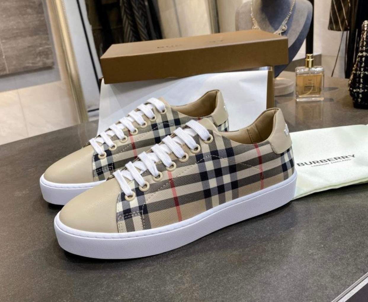 Vintage Check Trainers