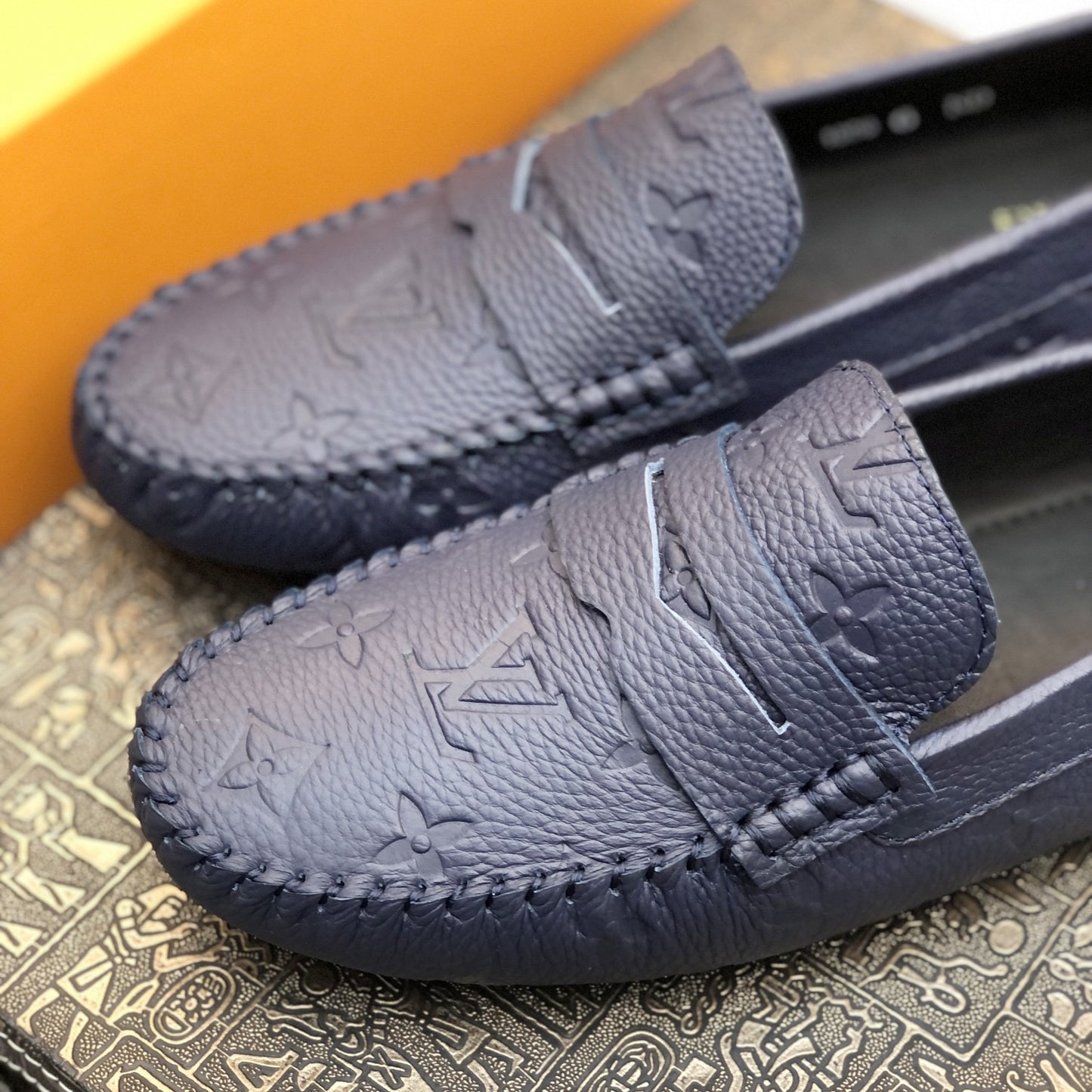 Embossed Loafers