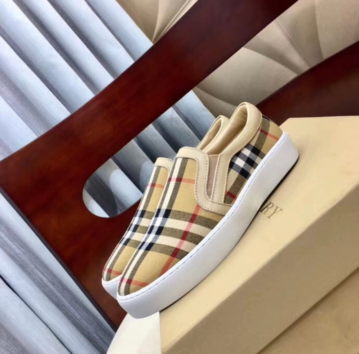 Vintage Check Trainers