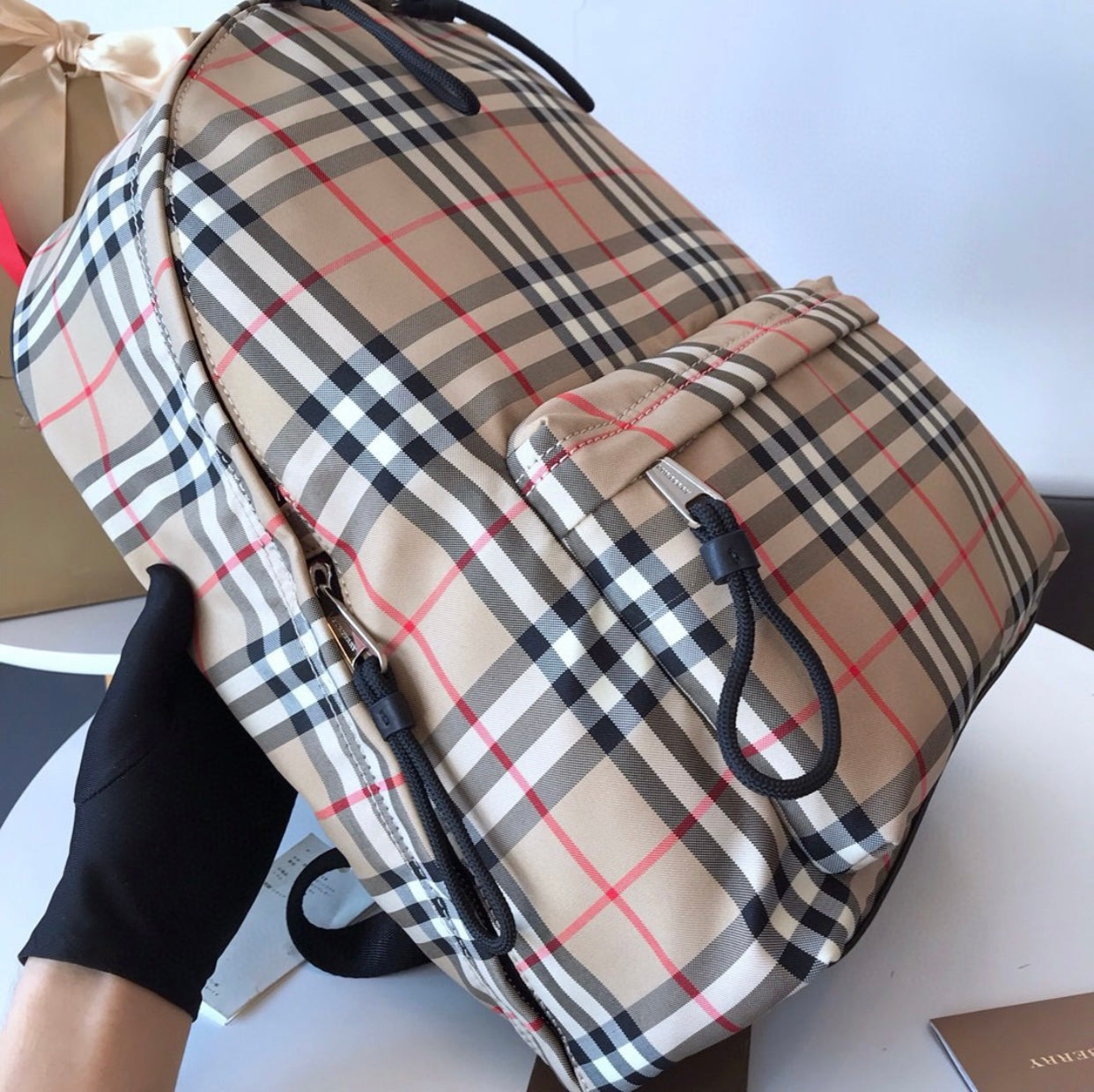 Vintage Check Backpack