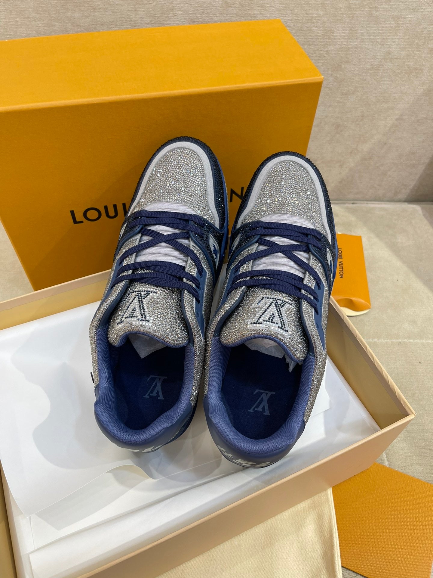 LV Strass Trainers