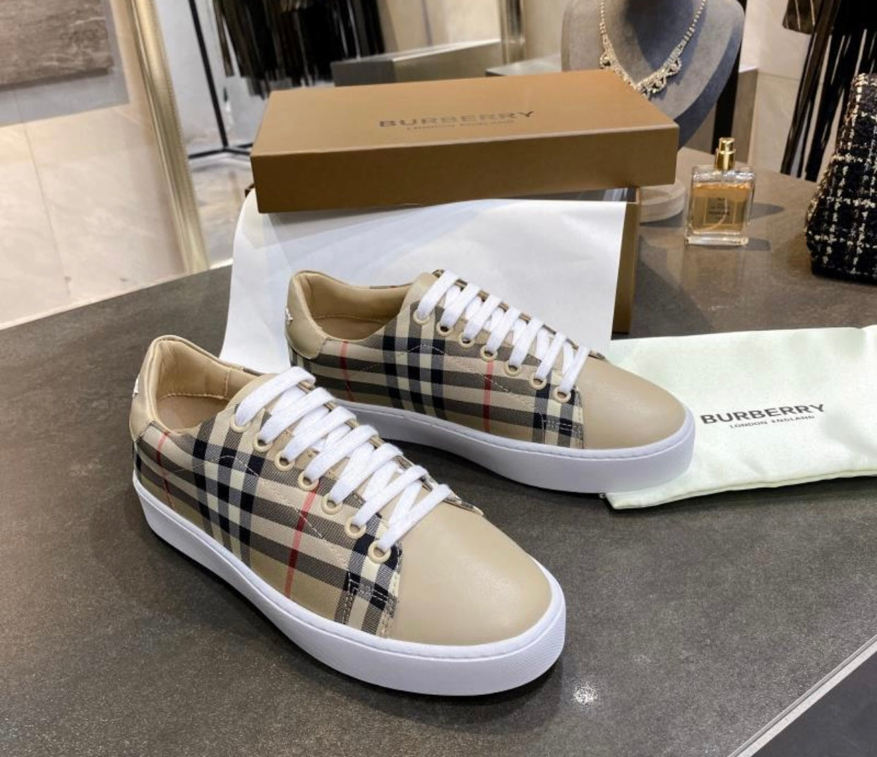 Vintage Check Trainers