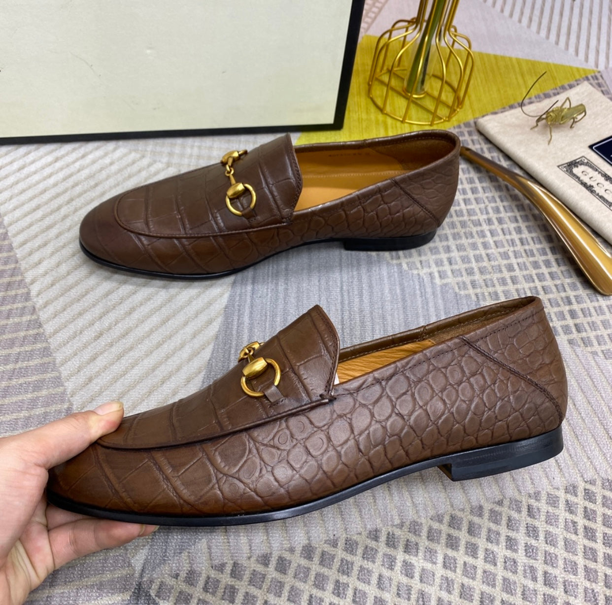 GG Embossed Loafers