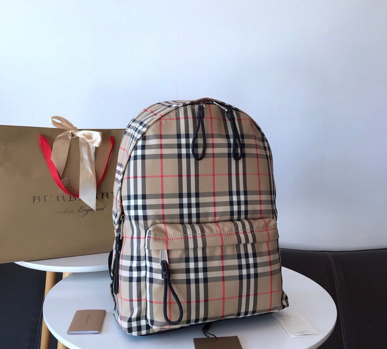 Vintage Check Backpack