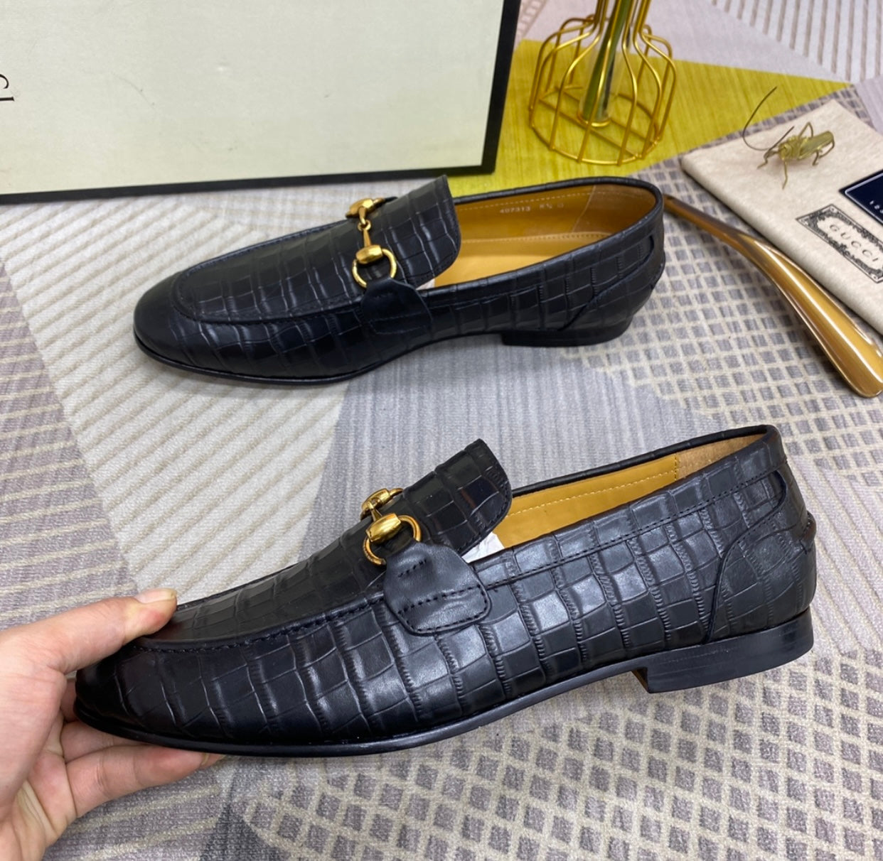 GG Embossed Loafers