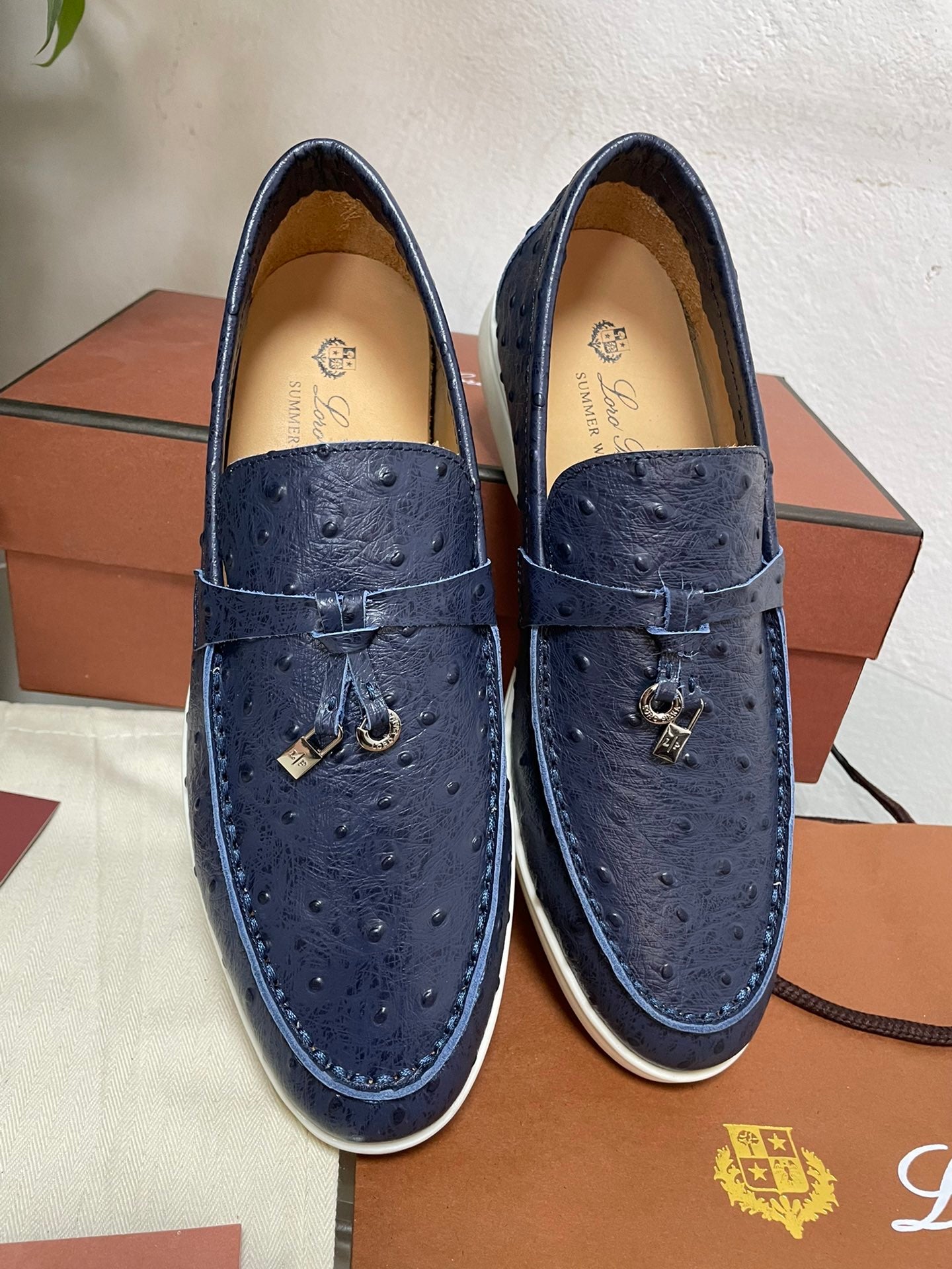 Embossed Loafers