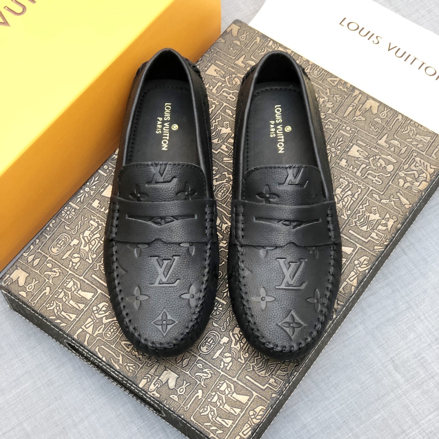 Embossed Loafers