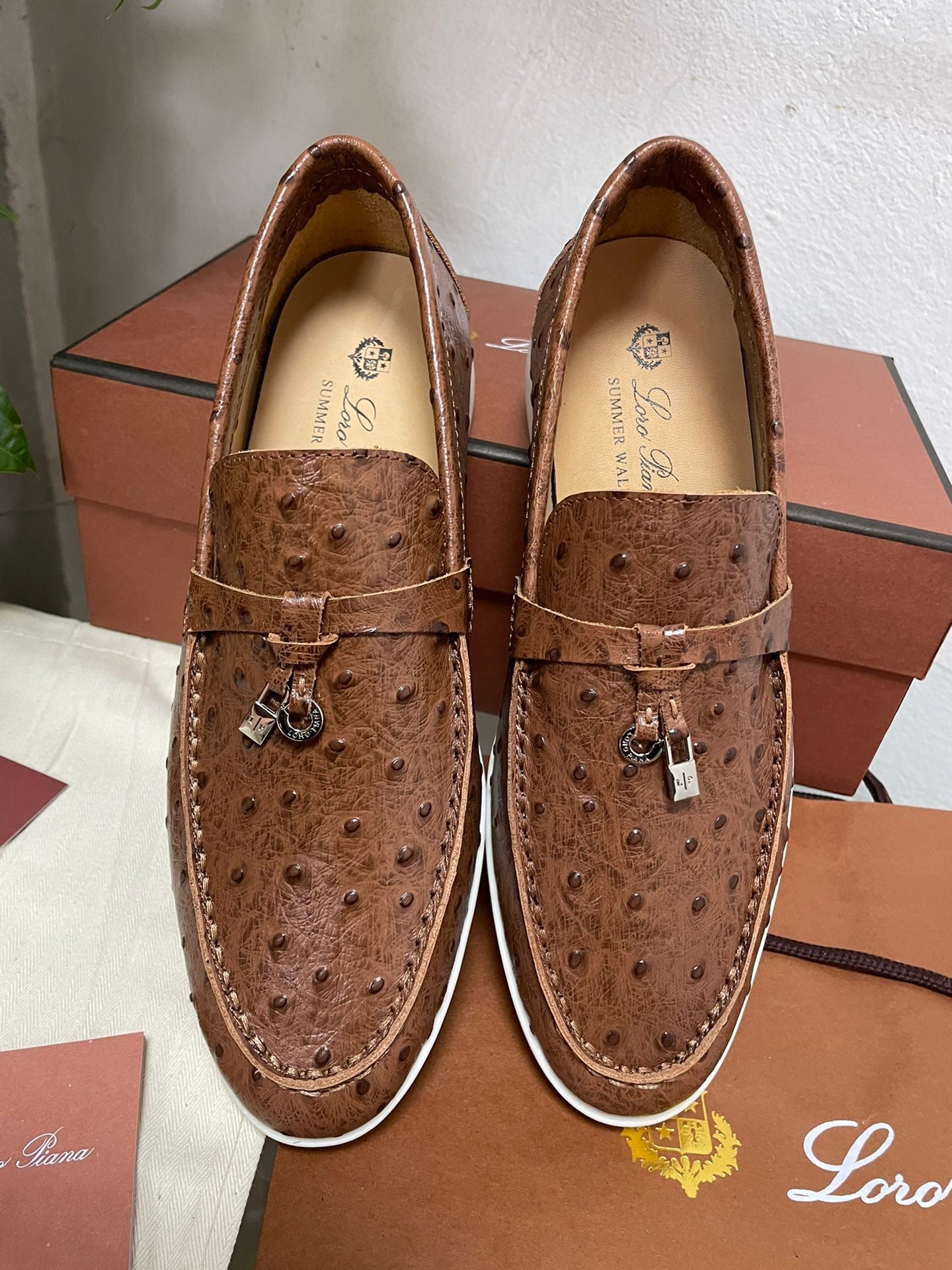 Embossed Loafers