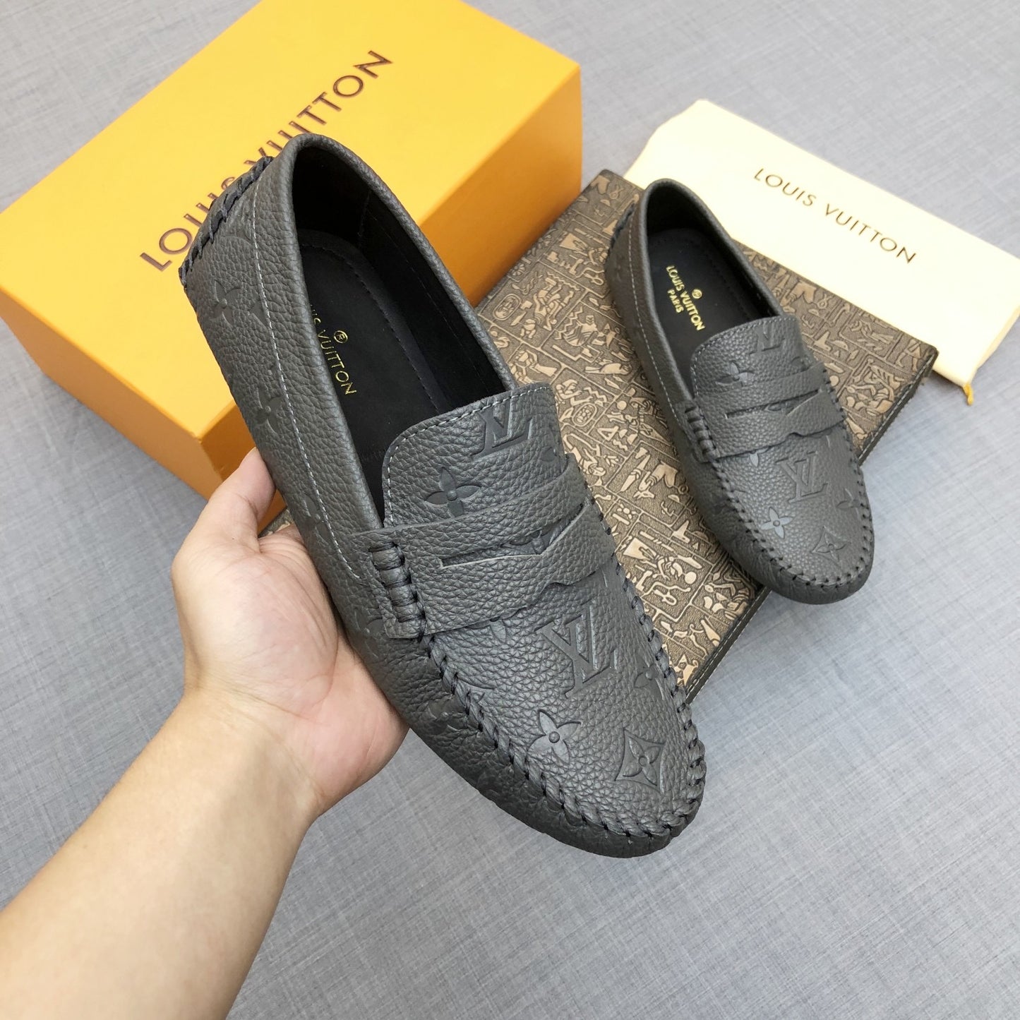 Embossed Loafers