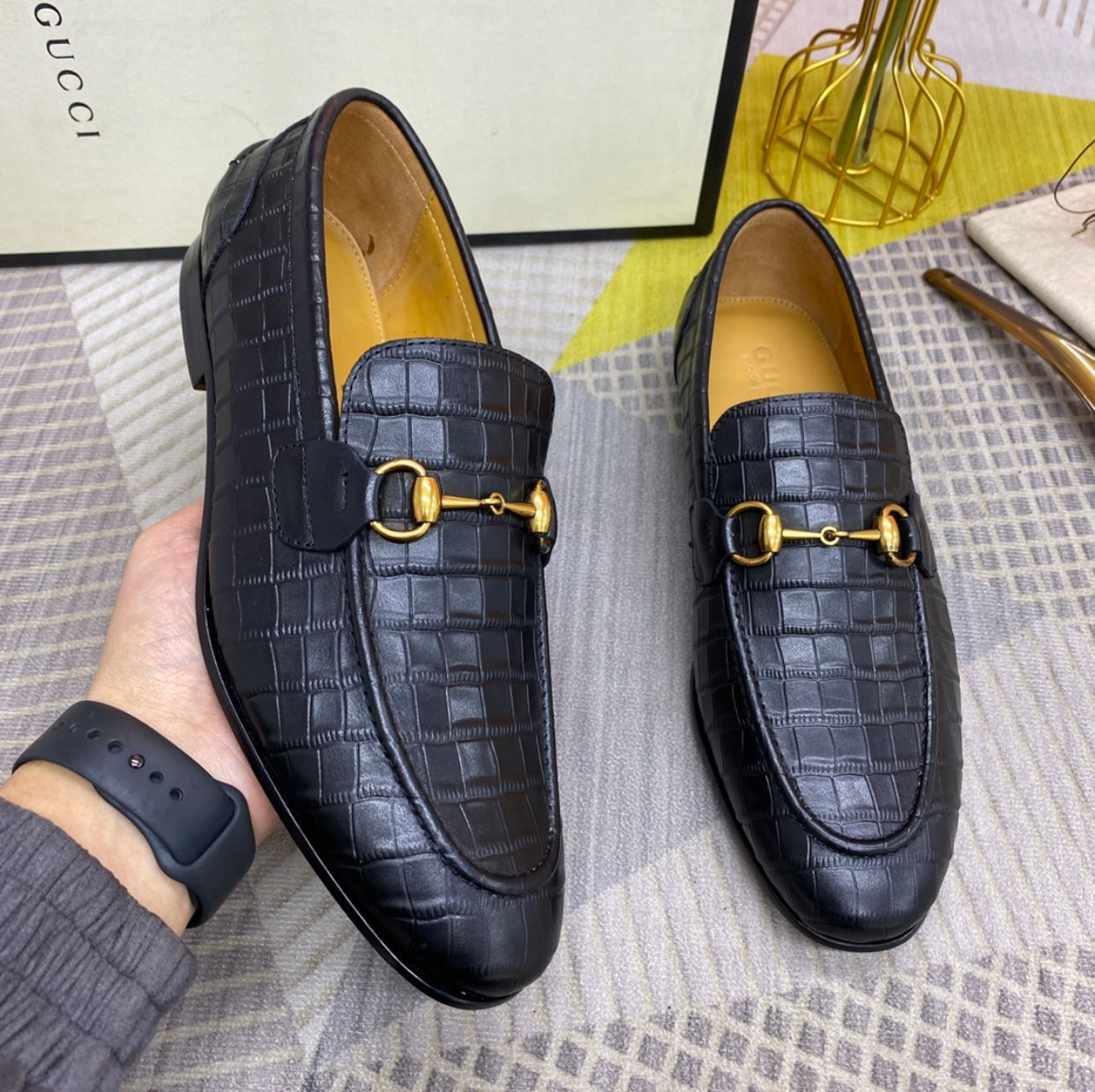 GG Embossed Loafers